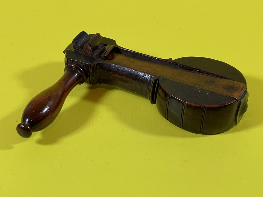 An Antique  Rosewood Bird Scarer - treen