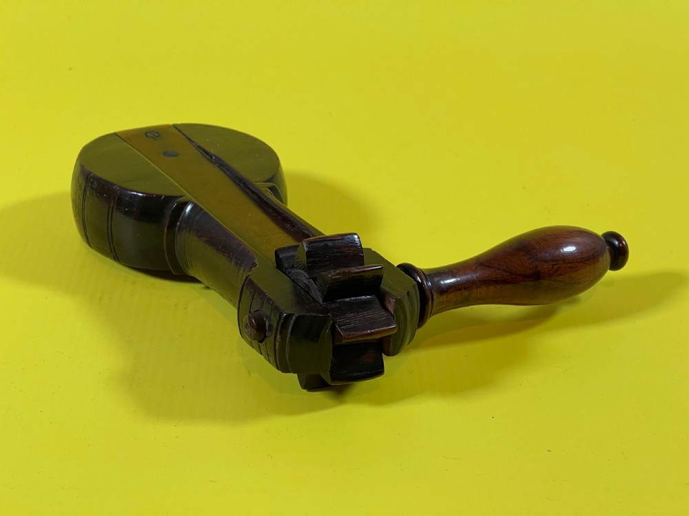 An Antique  Rosewood Bird Scarer - treen View VII