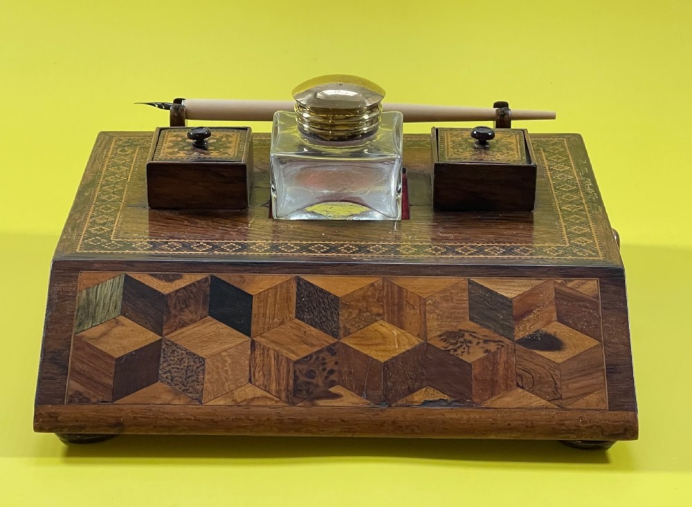 A Small Tunbridge Ware Desk Companion