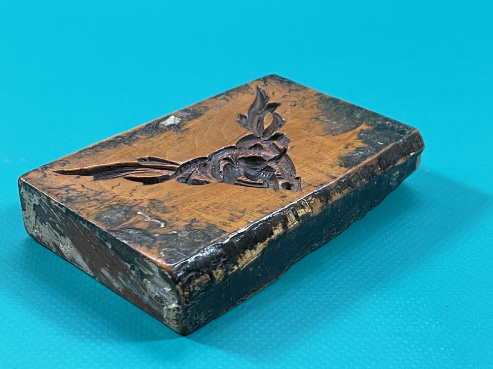 A small  early 19th century Georgian boxwood picture frame mould.  View II