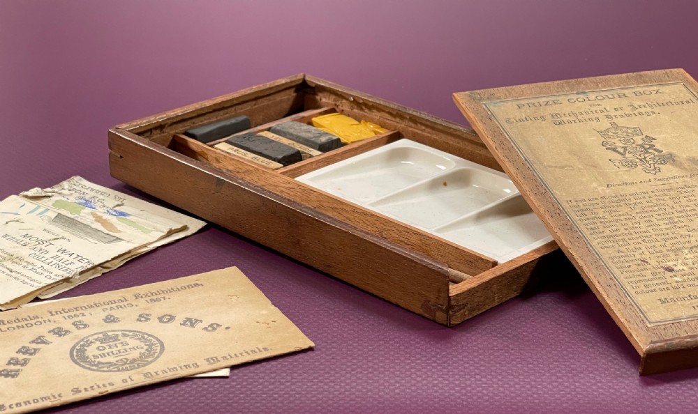 Antique Artist Box View XI