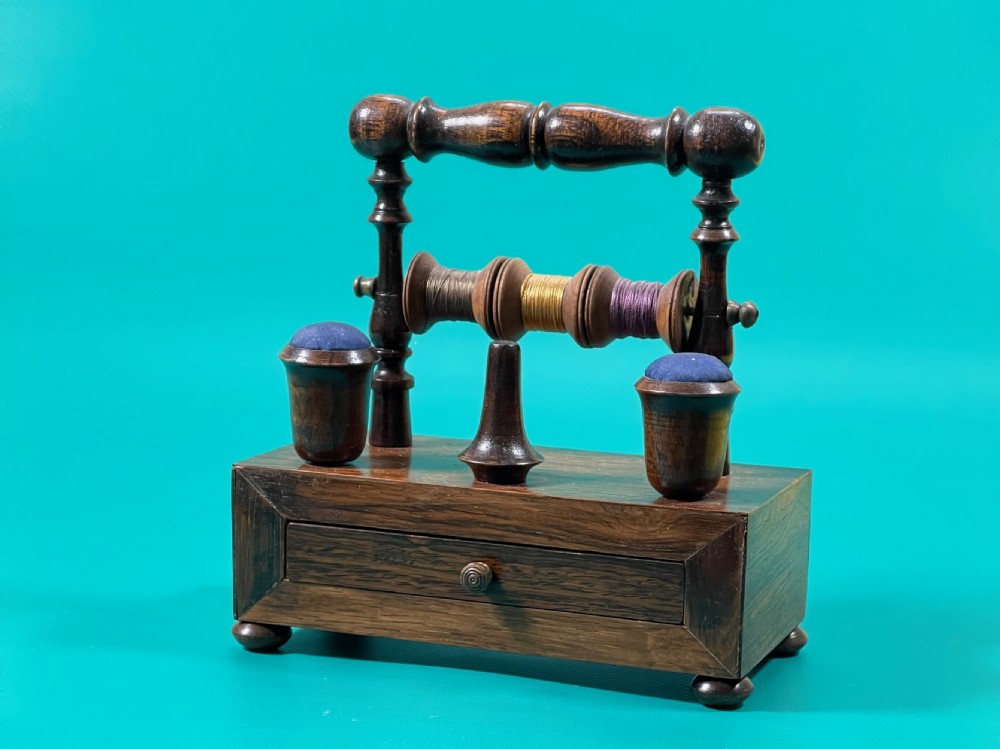 Antique Rosewood Sewing Companion.