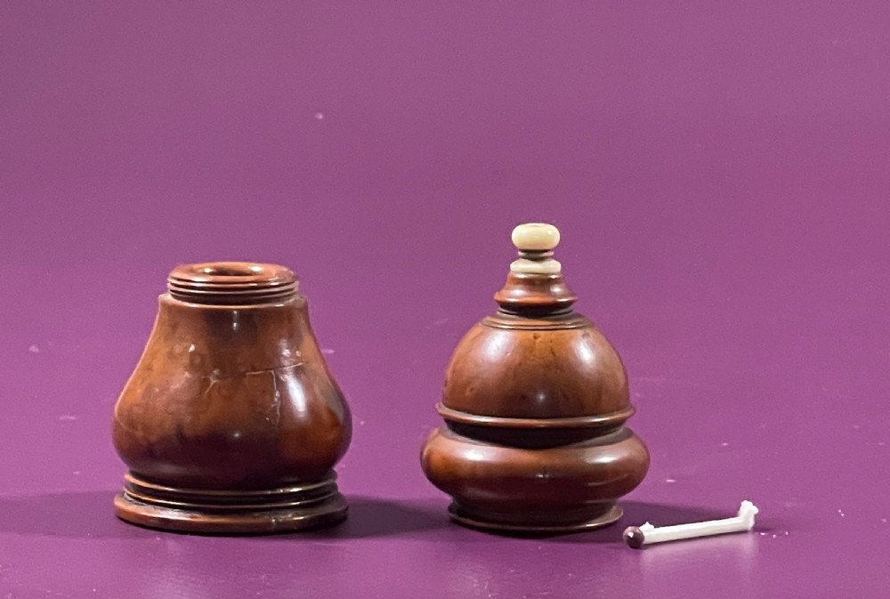 Antique Coquilla Nut Go to Bed View VIII