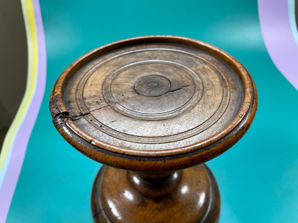 Antique 18th Century Lead Weighted Candle Stand View II