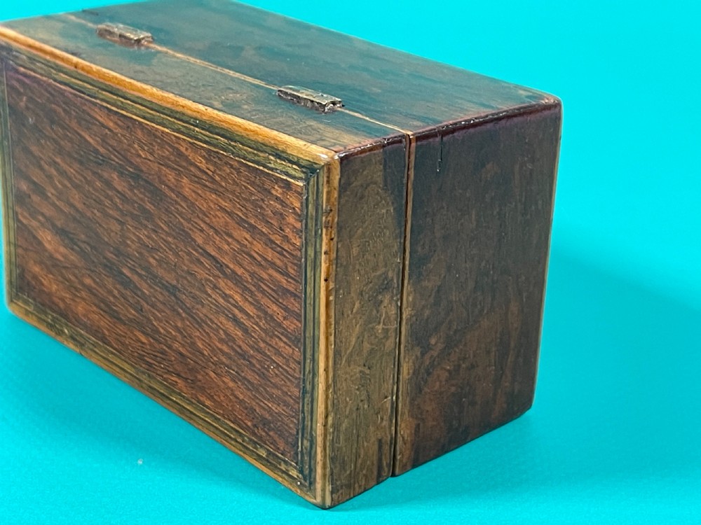 Antique Georgian Mini Box - Partridge Wood View II