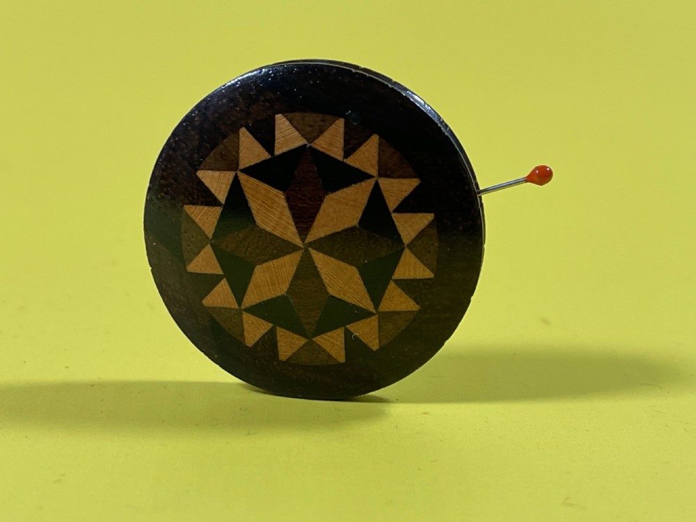 Antique Tunbridge Ware Pin Wheel