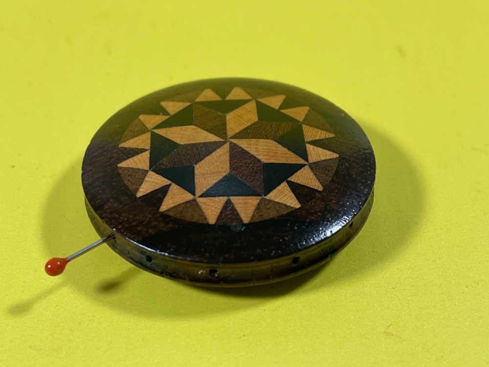Antique Tunbridge Ware Pin Wheel View II