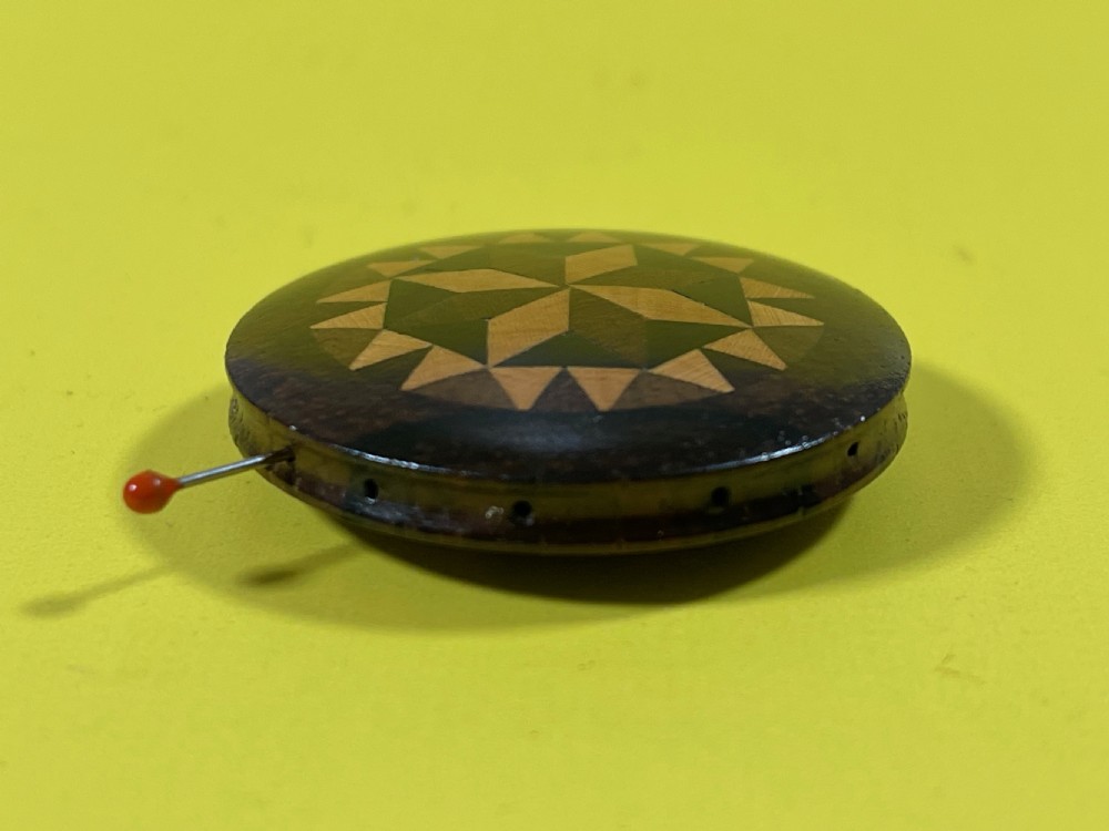 Antique Tunbridge Ware Pin Wheel View III