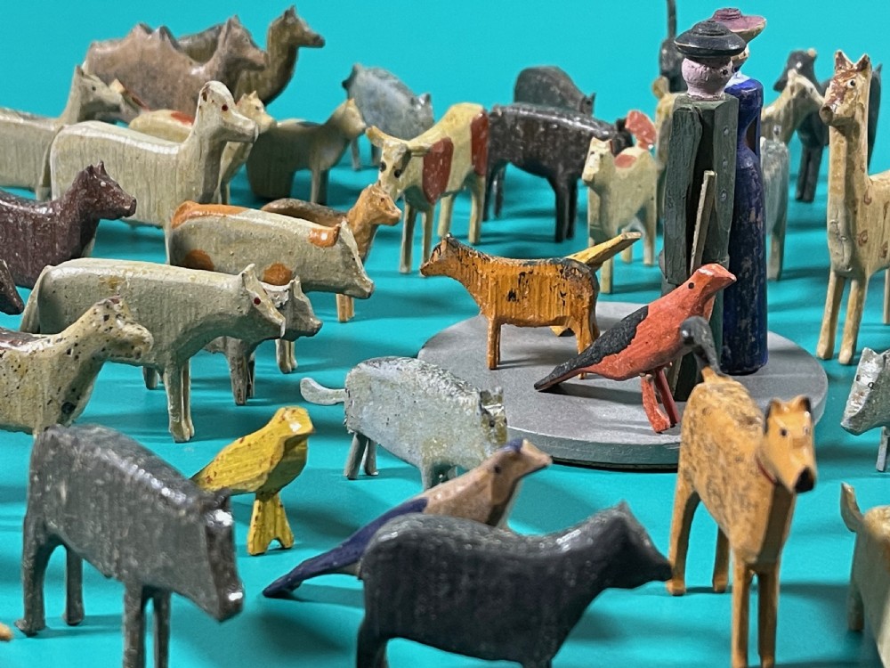 Antique Noahs Ark - 90+ animals & birds View II