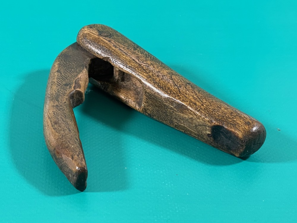 An Unusual Treen  English Lever Nutcracker View V