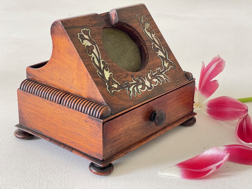 Antique Rosewood  Pocket Watch Holder