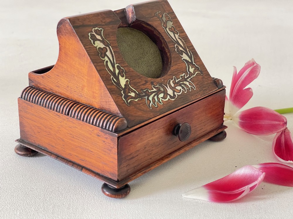 Antique Rosewood  Pocket Watch Holder View II