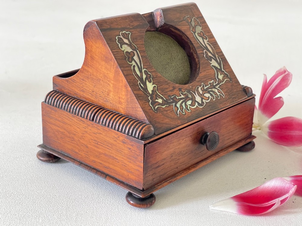 Antique Rosewood  Pocket Watch Holder View III