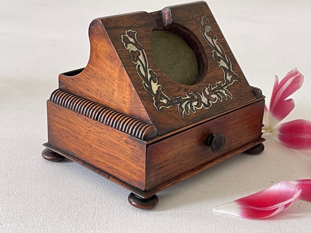 Antique Rosewood  Pocket Watch Holder View IV