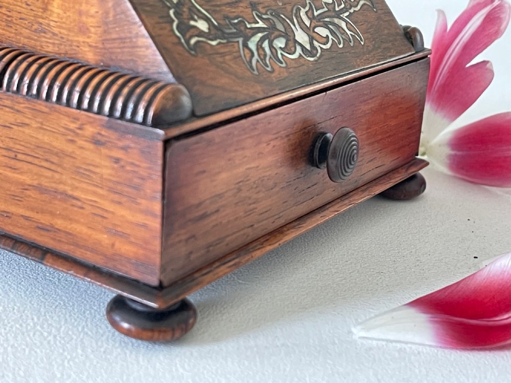 Antique Rosewood  Pocket Watch Holder View V