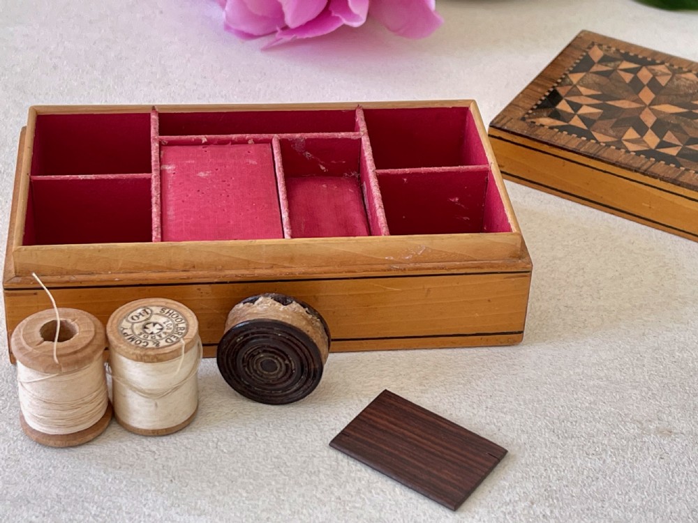 A Small Tunbridge Ware Sewing Box View II