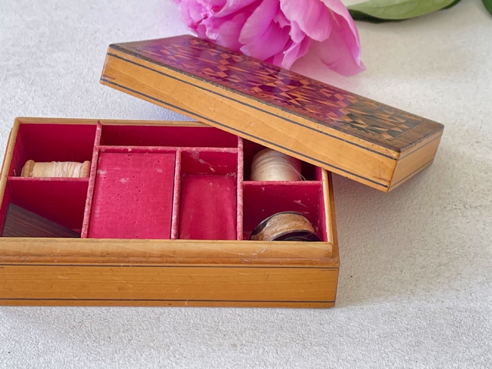 A Small Tunbridge Ware Sewing Box View III