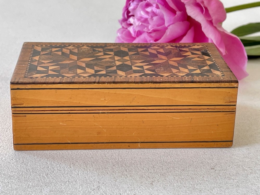 A Small Tunbridge Ware Sewing Box View V