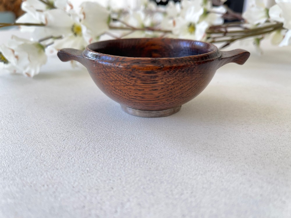 Antique Treen  Scottish Quaich View II