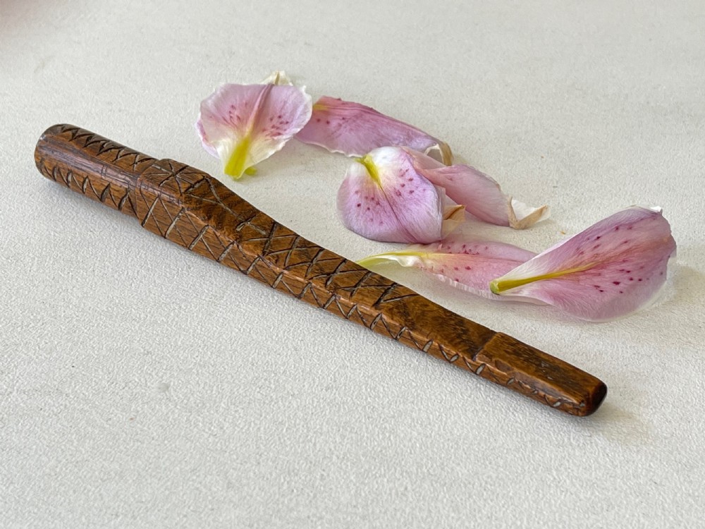 An 18th centurt antique treen knitting sheath  View VIII