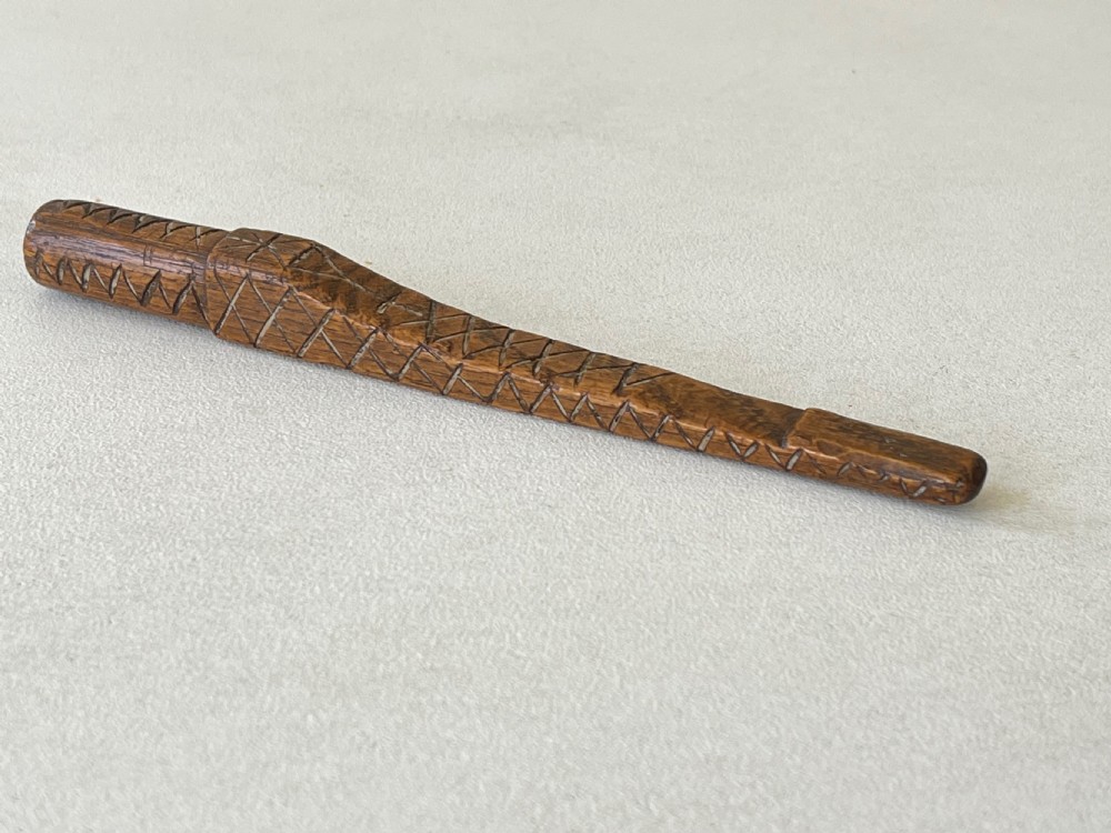 An 18th centurt antique treen knitting sheath  View XII