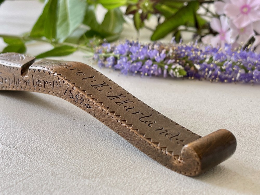  Antique Treen Knitting Sheath  View II