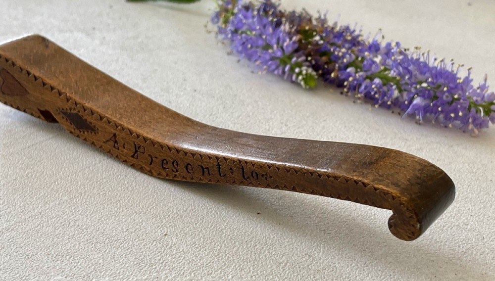  Antique Treen Knitting Sheath  View IV