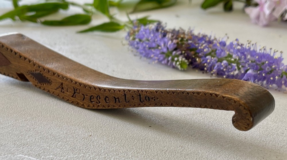  Antique Treen Knitting Sheath  View V