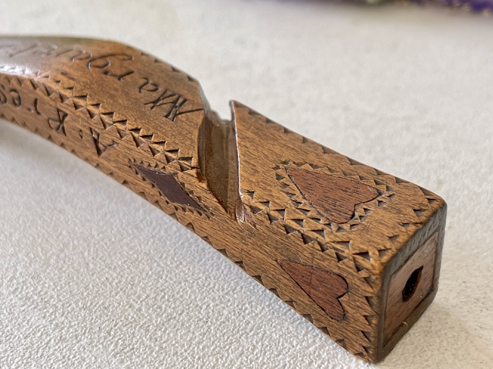  Antique Treen Knitting Sheath  View XII