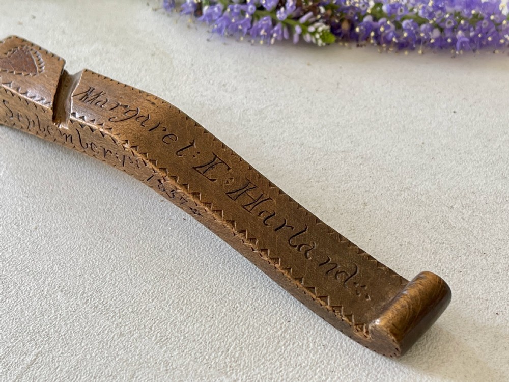  Antique Treen Knitting Sheath  View XVI