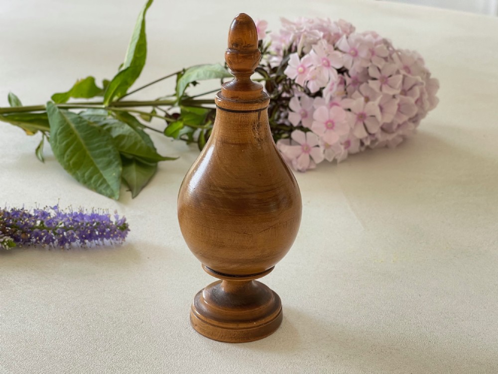Antique Treen Spice Flask View VII