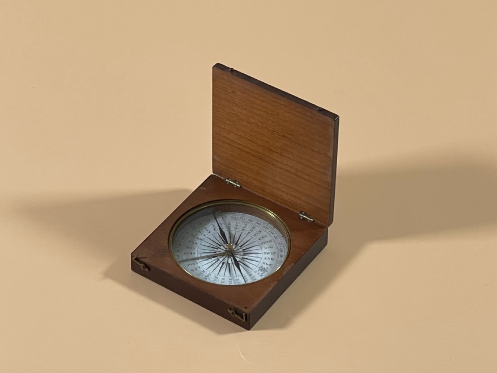 Antique Explorer's or Travelling Compass - larger size than most View IV