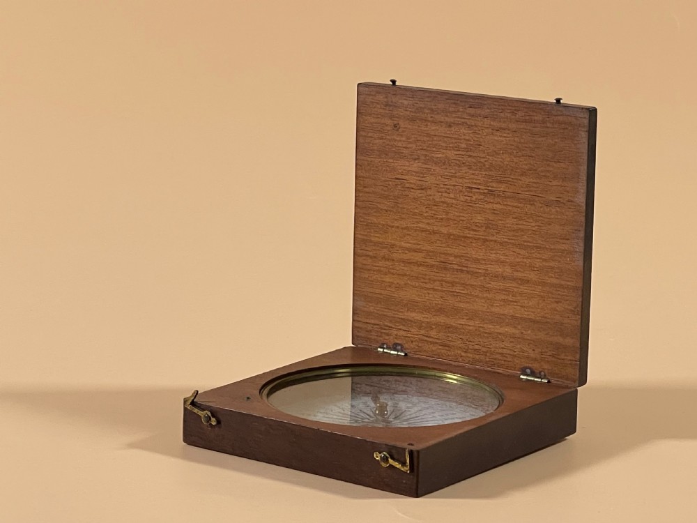 Antique Explorer's or Travelling Compass - larger size than most View VI
