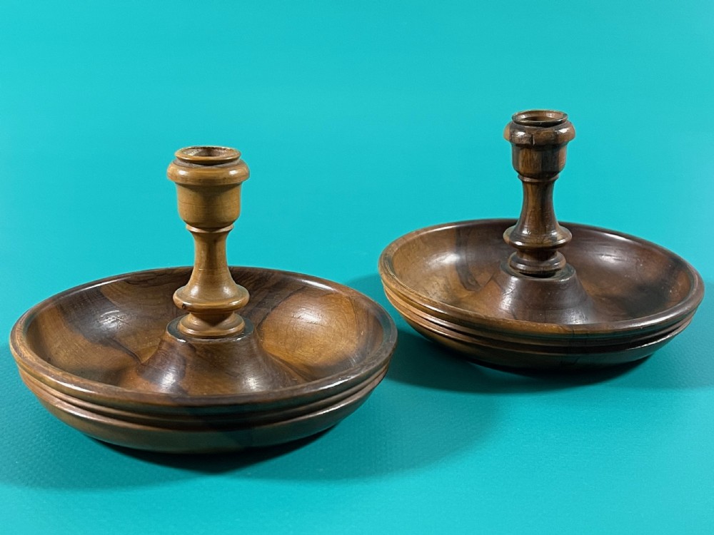 Antique Brighton Bun Candlesticks