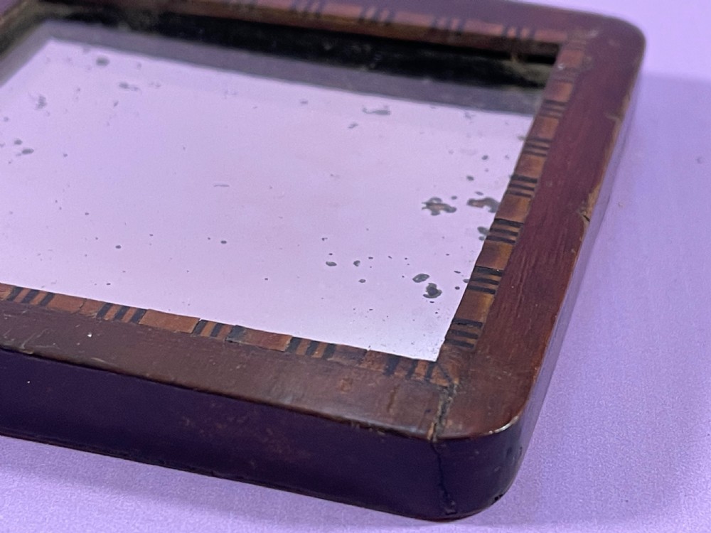 An Unusual Georgian  Mahogany Hand Mirror  View VI