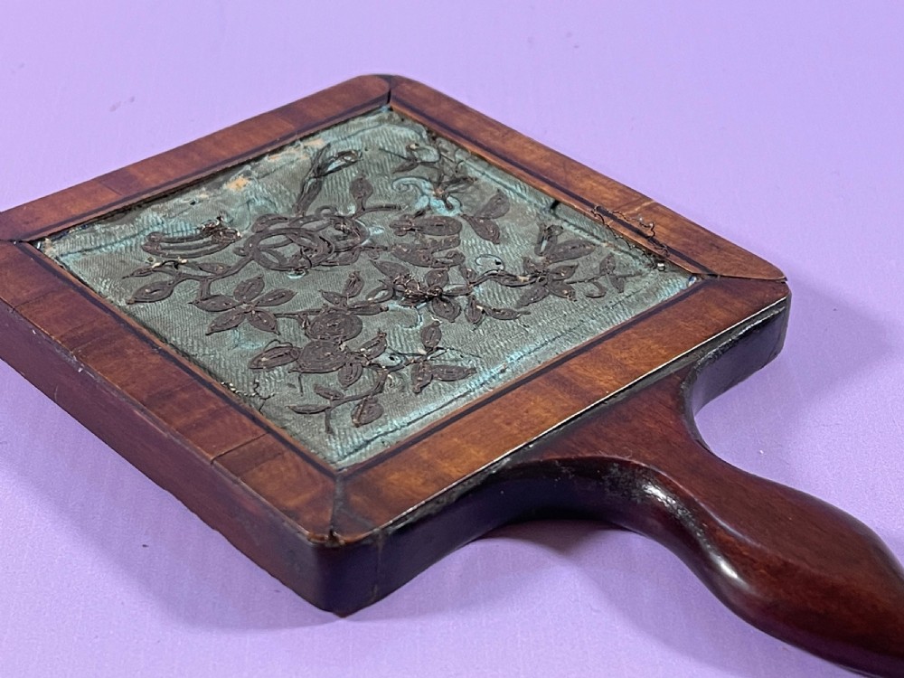 An Unusual Georgian  Mahogany Hand Mirror  View VIII