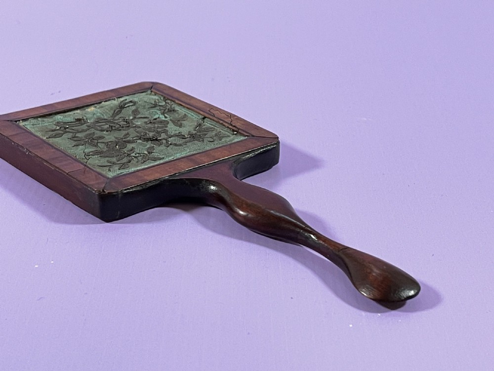 An Unusual Georgian  Mahogany Hand Mirror  View IX