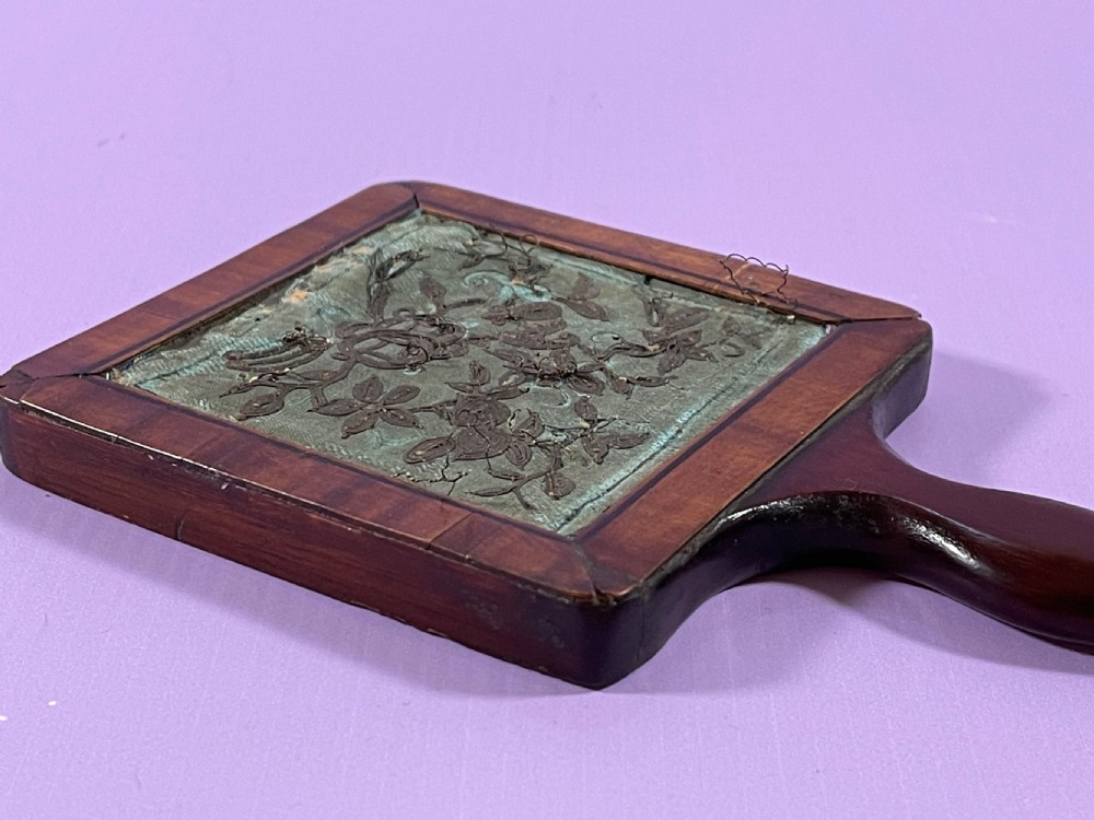 An Unusual Georgian  Mahogany Hand Mirror  View X
