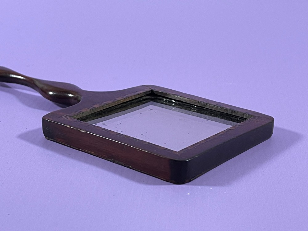 An Unusual Georgian  Mahogany Hand Mirror  View XI