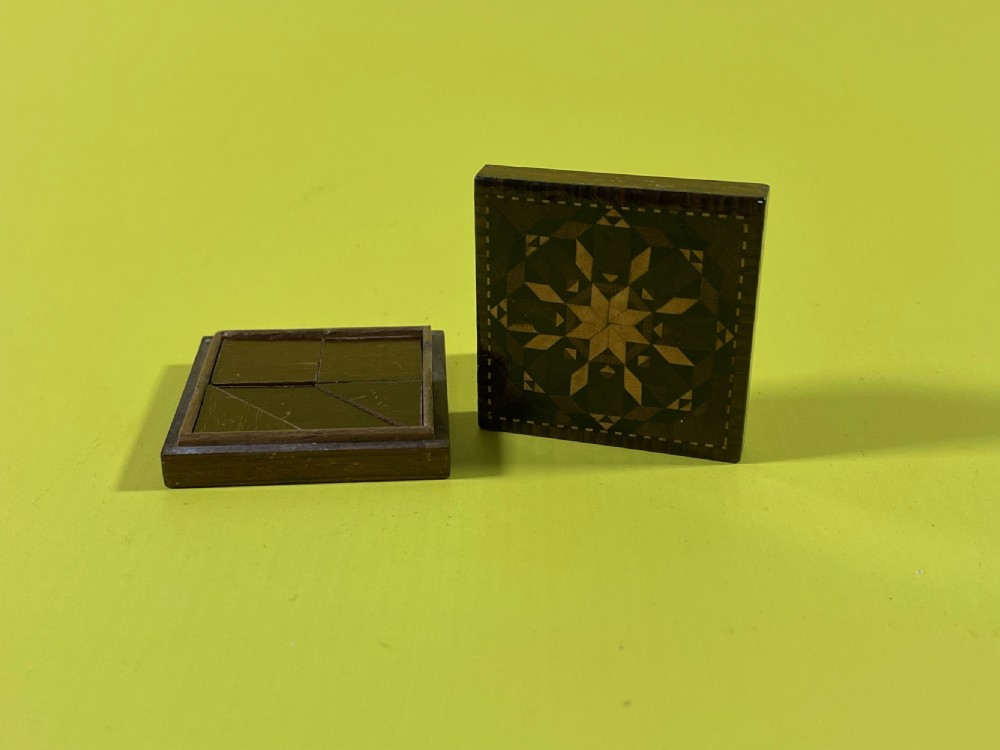 Antique Treen Tangram Puzzle- Tunbridge Ware View VI