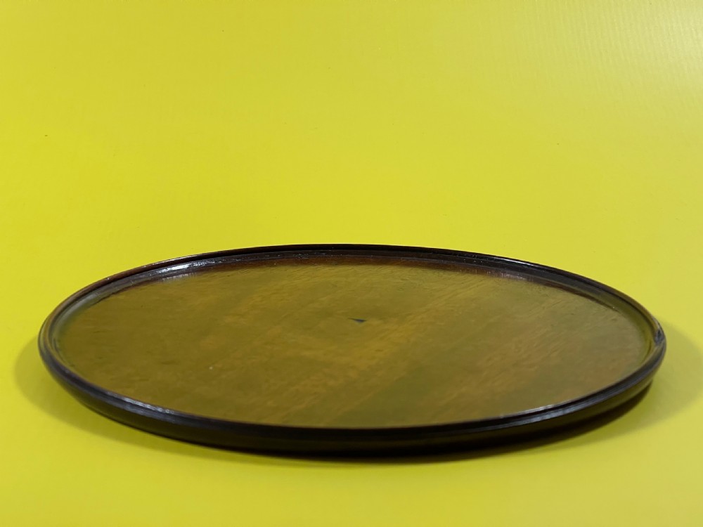 A Small Antique Walnut Circular Tray View II