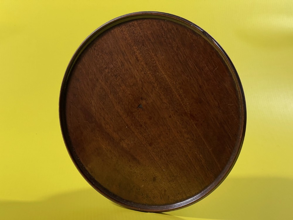 A Small Antique Walnut Circular Tray View IV