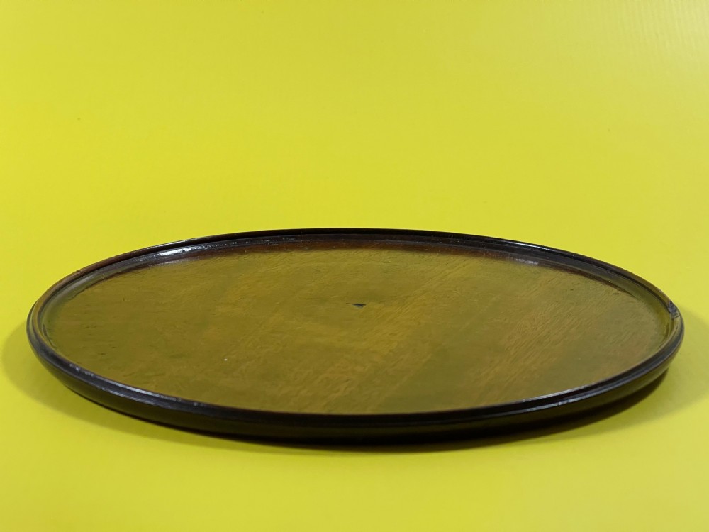A Small Antique Walnut Circular Tray View VIII