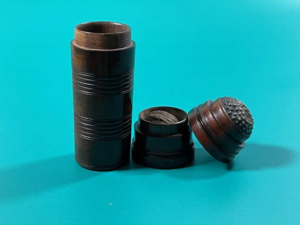 Antique Spice Tower & Nutmeg Grater - Dr Reckless Collection View III