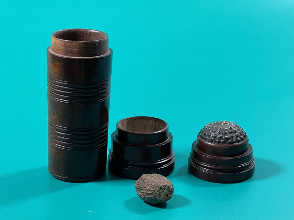 Antique Spice Tower & Nutmeg Grater - Dr Reckless Collection View V