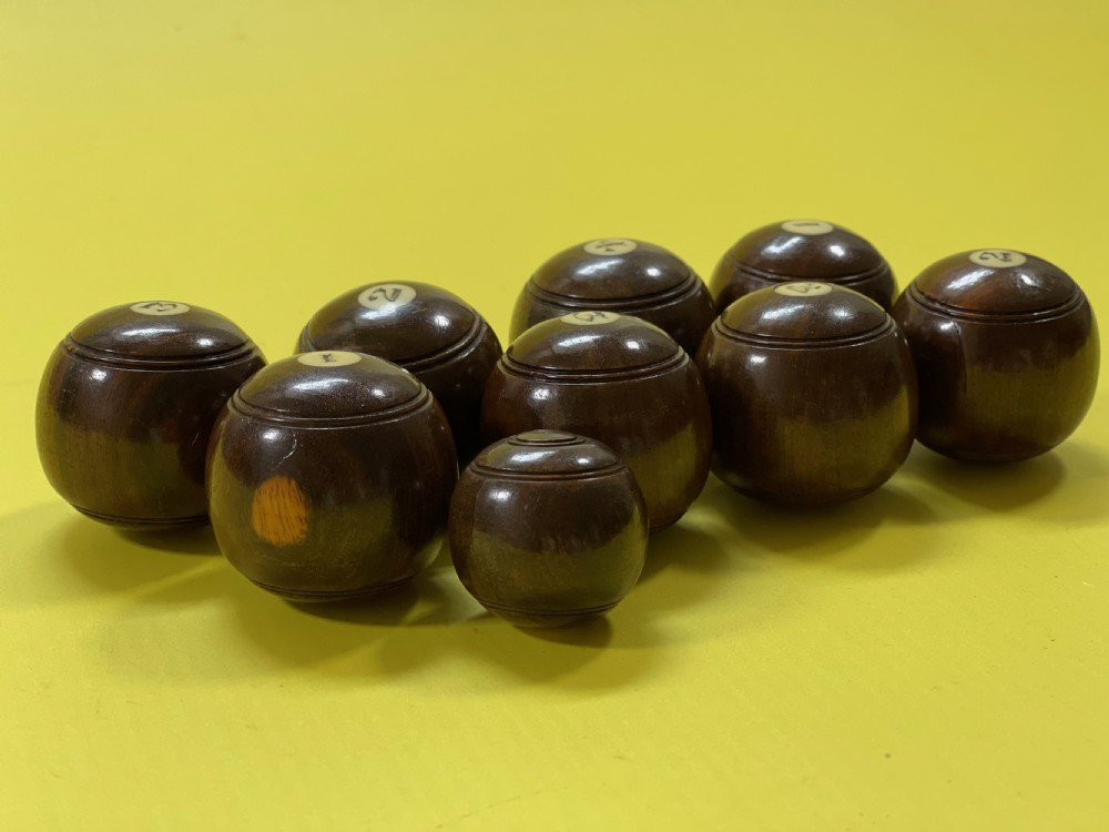 A Set of mini indoor carpet bowls View II