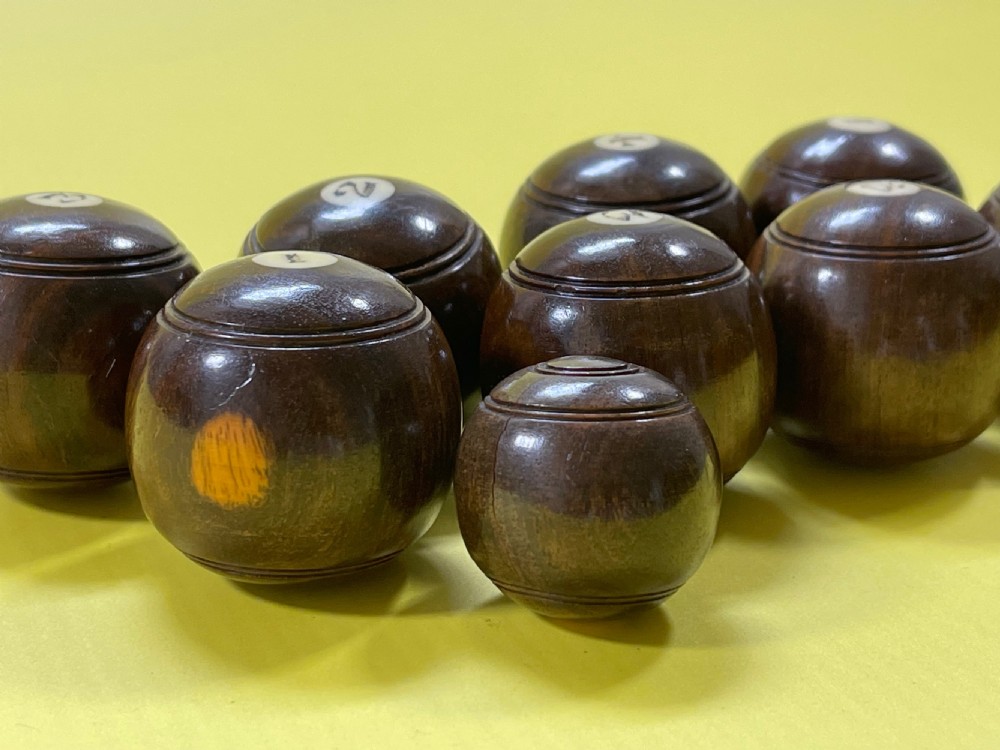A Set of mini indoor carpet bowls View IV