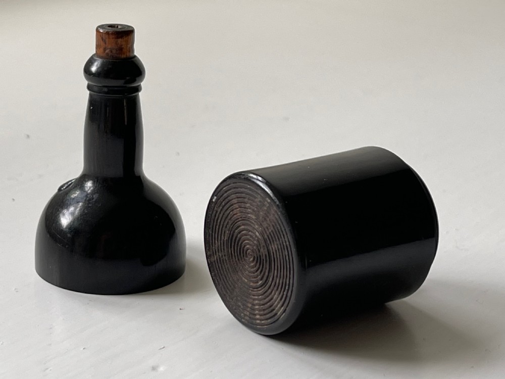 An Unusual Antique Treen Go to Bed - shaped as a wine bottle View II