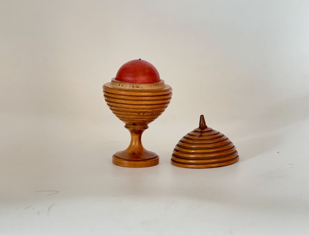 Antique Treen Magic Trick - disappearing ball View II