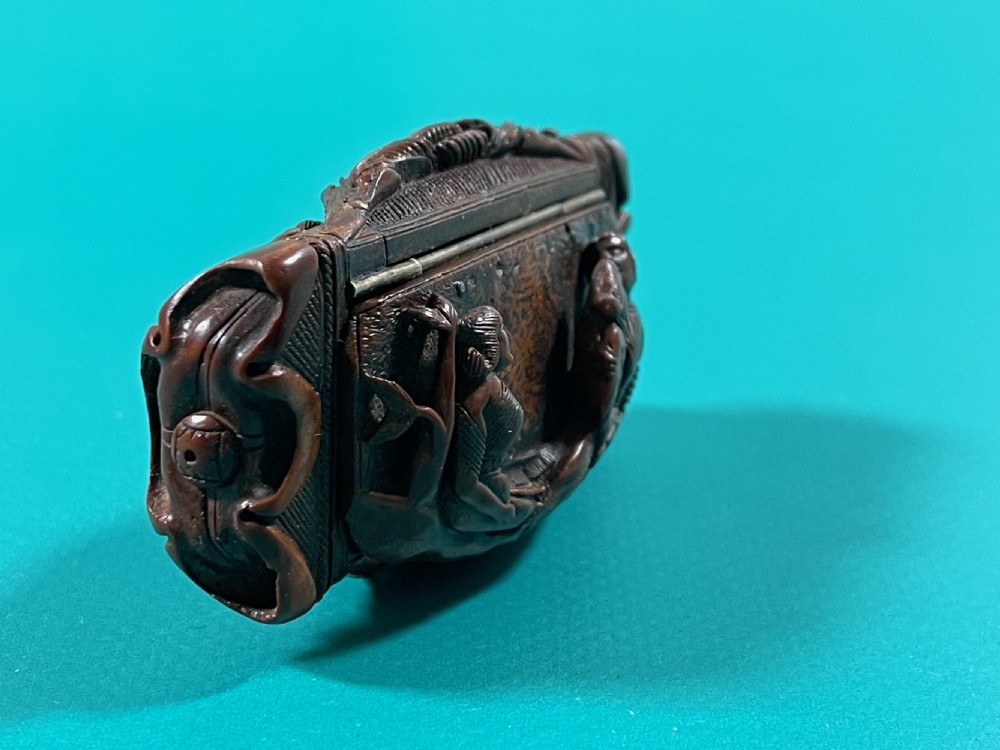 Antique Coquilla Nut Snuff Box View IV